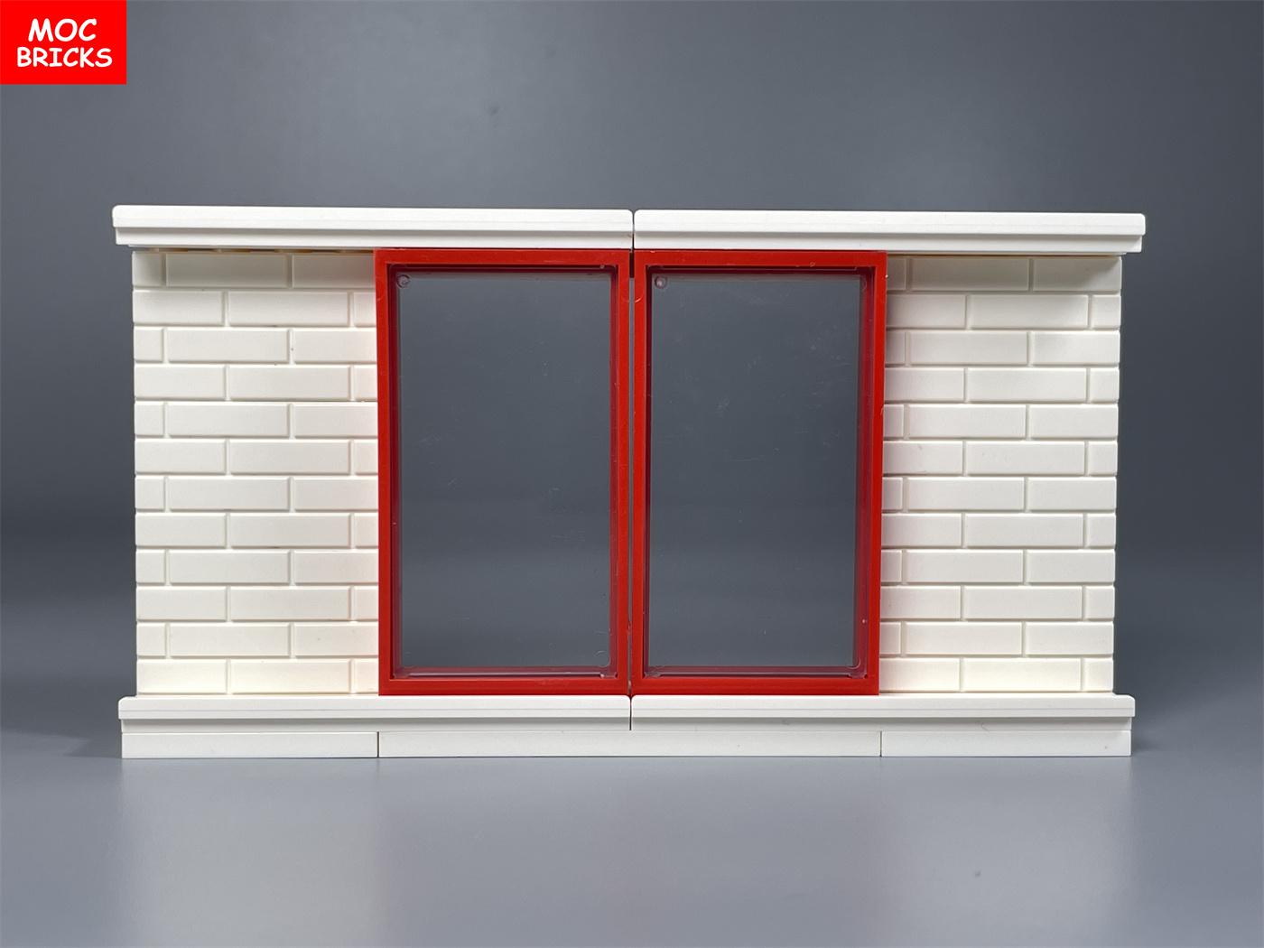 

Кирпичи MOC Раздвижная дверь на направляющей 1x4x6 Рама 60596 92589 Стена дома Собранные частицы Строительный блок Пластиковая игрушка для ребенка