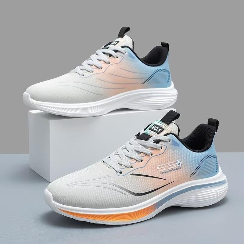 Spring and autumn new mesh breathable shoes casual sports shoes soft sole comfortable student running shoes