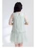 Summer Lightweight Breathable Loose Doll Collar Short Sleeve Dress - L455
