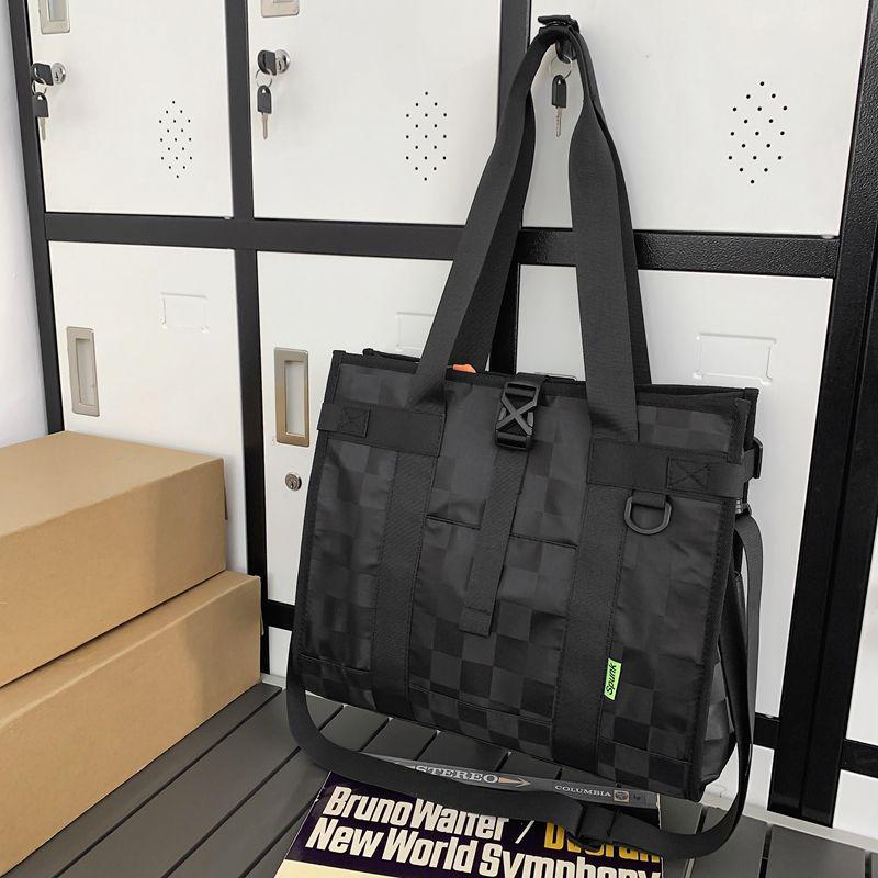 Men's Large Capacity Casual Crossbody & Shoulder Bag - Trendy Unisex Tote for Class and Commute