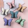 Kadın Kızlar İçin Vintage Sade Üç Boyutlu Kelebek Köpekbalığı Klipsleri Büyük Saç Pençesi Tokalar Saç Aksesuarları