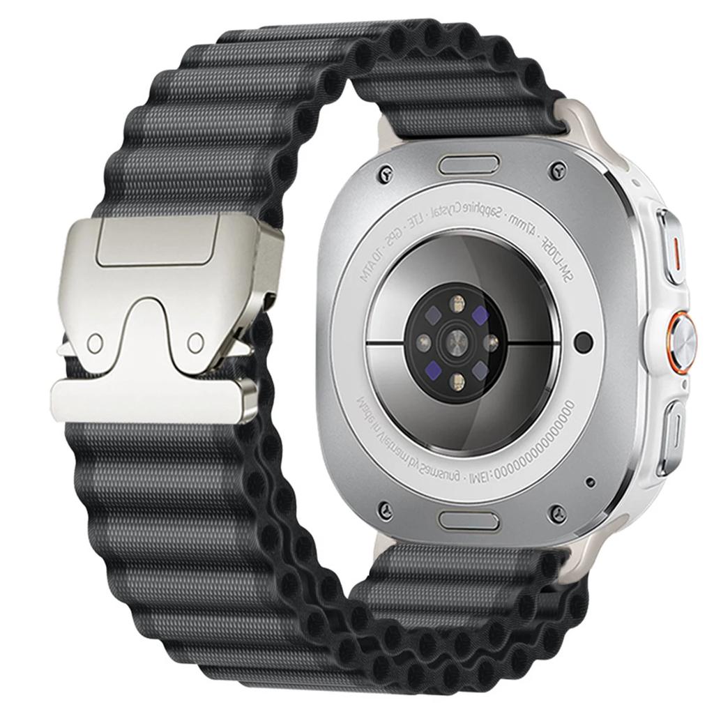 Nylonový námořnický řemínek pro Samsung Galaxy Watch Ultra 2025/7 47mm Prodyšný pásek Parachute přezka Pro Galaxy Ultra 47mm Náramek