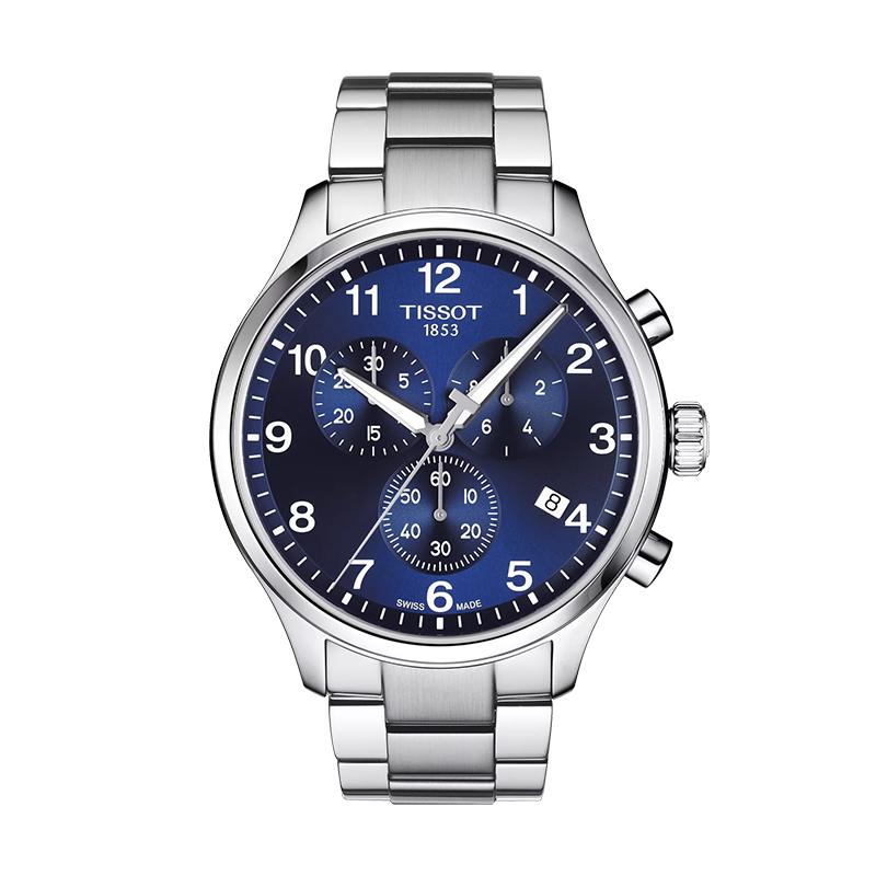 TISSOT Soko Collection Quartz Movement Men's Watches Watch 45mm Blue Dial Stainless Steel Watchband T116.617.11.047.01-
