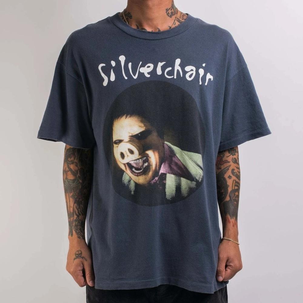 90 s Silverchair Tour Navy T-shirt Short Sleeve Unisex Classic Style S-5XL Unisex T-Shirt XXXXL