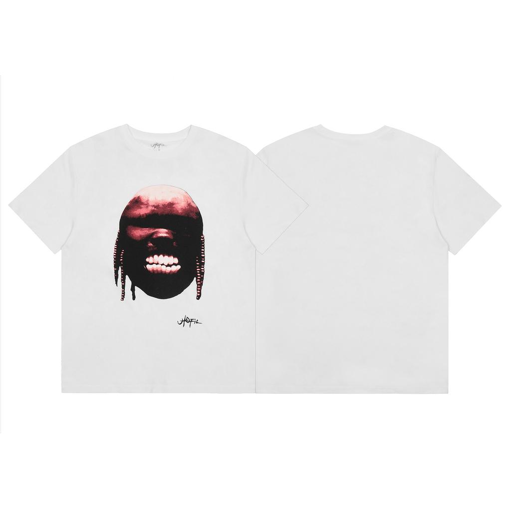 24S grenzüberschreitende Trendmarke Travis Scott Utopia Joint-Album geometrisches Graffiti kurzärmeliges T-Shirt Herren und Damen halblang