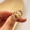 INS Trendy Titanium Steel Crab Ring – Luxury Women's Fashion Accessory with Unique Design