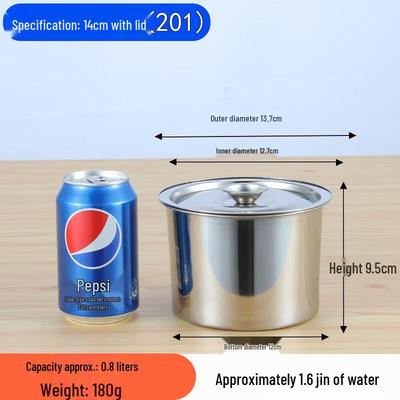 Kangmo Edelstahl-Gewürzglas mit Deckel