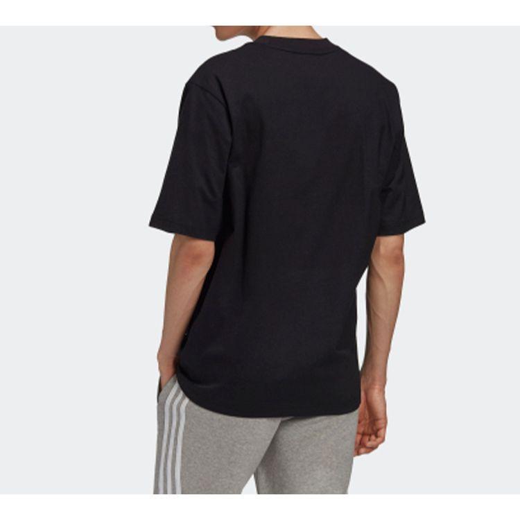 Adidas Originals Trefoil Sport Round Neck Short Sleeve T-Shirt Men Tops Black GP1115
