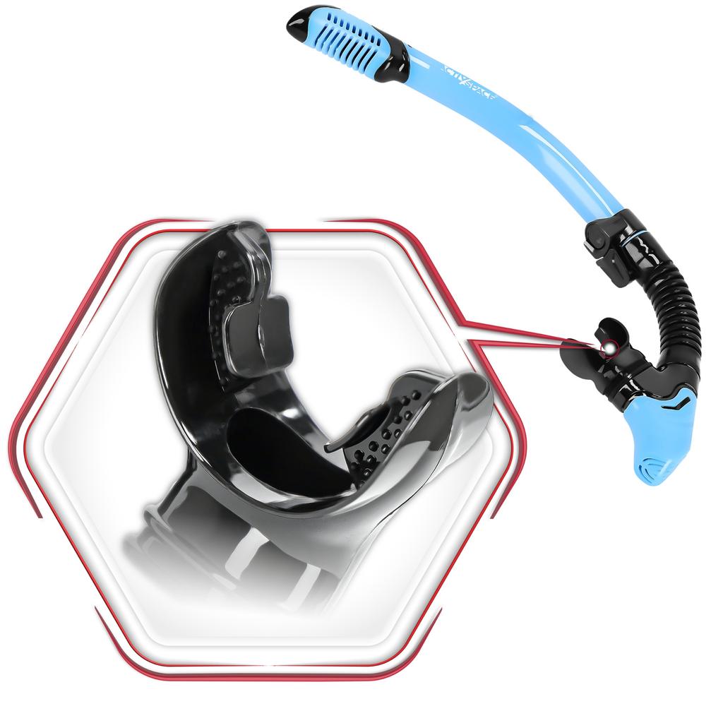 Snorkel With Valve - Blue