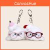 Ocean Family Cartoon Seal Plush Keychain With Glasses For Kids And Teen Use