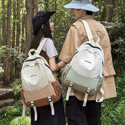 Schoolbag Light Travel Backpack Female College Student Leisure School Bag Hiking Large Capacity Men's Commuter Computer Backpack