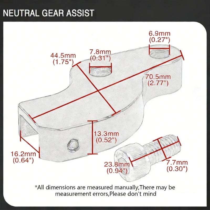 Gear Assist Lever Bracket for Motorcycles Dynamic Lever System Optimized Performances Reduced Riding Fatigue