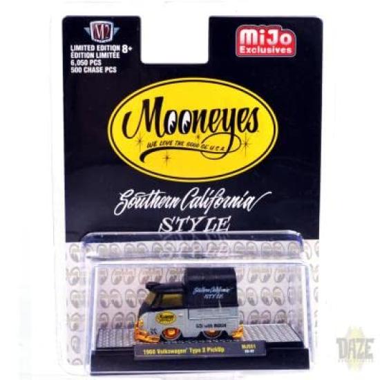 M2 MACHINES scale SPECIAL MiJo EXCLUSIVE 1960 CUSTOM VOLKSWAGEN SHORT PICKUP COVER MOONEYES LIMITED 164 - W/CANVAS - (CHASE CAR)