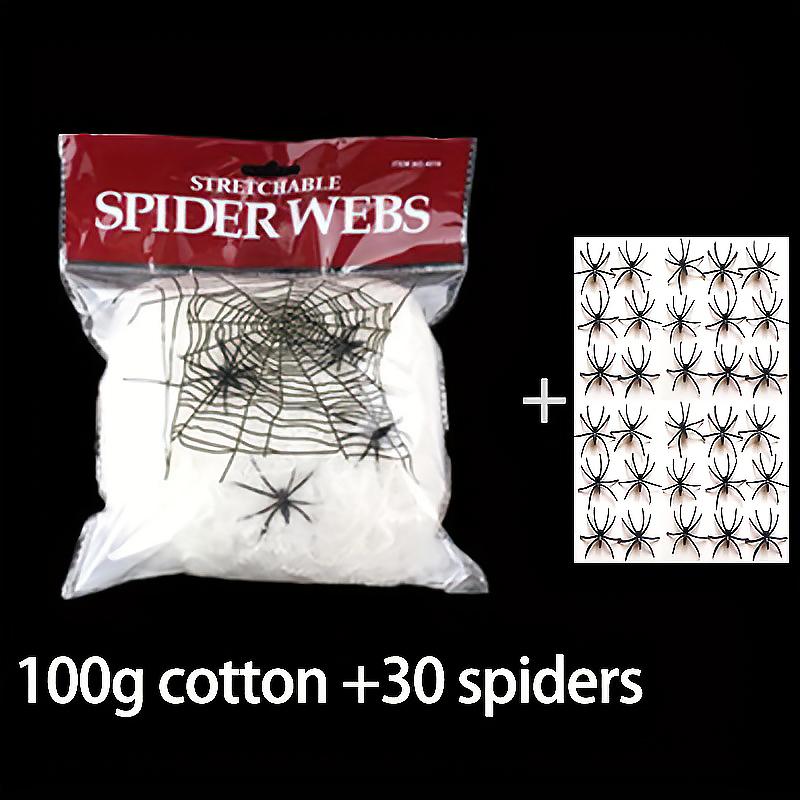 1 Pack Haunted House Fake Spiders Indoor Outdoor Supplies Halloween Decorations