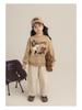 Libu Girl's Retro Corduroy Pants - Soft, Skin-Friendly, Windproof, Warm, Loose-Fit Straight-Leg for Autumn