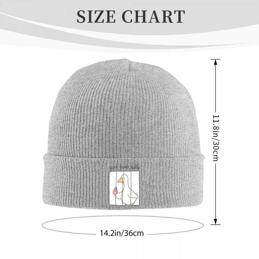 Got Too Silly Goose Funny Warm Knitted Cap Fashion Bonnet Hat Autumn Winter Outdoor Beanies Hats for Unisex Adult