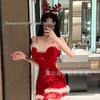 Festive Reindeer Lace Camisole Dress - Sexy & Cute Christmas Lingerie