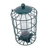 Caged Bird Feeder for Wild Birds Outside Squirrel Proof Hanging Tube Bird Feeder Chewproof Rustproof 7.1x12.6in Iron