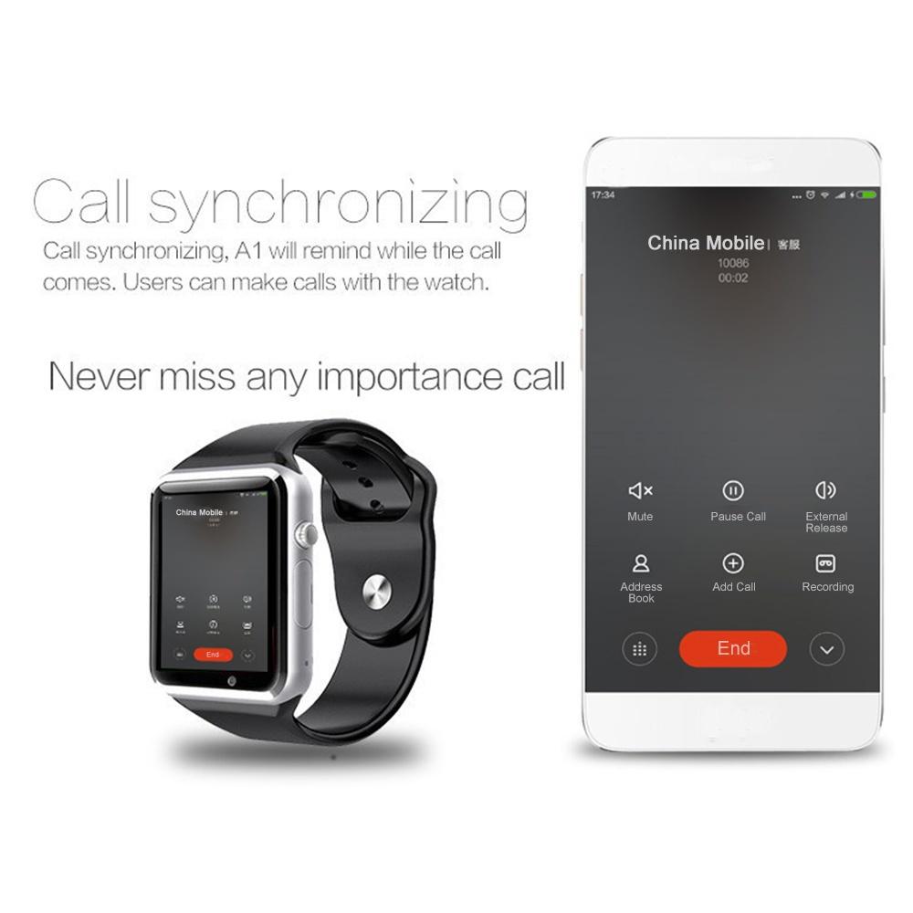 Buy Smart Watch A1 With Camera Touch Screen Support SIM Bluetooth