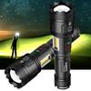XHP160+COB Strong Light Torch Outdoor TYPE-C USB Rechargeable Flashlight Aluminum Alloy IPX5 Waterproof LED Lamp With Side Light