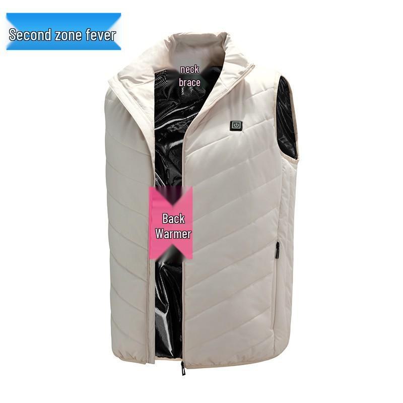 Cross-Border Smart Electric Heating Vest - Down Cotton Jacket