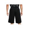 Nike Logo Print Elastic Waist Sport Straight Fit Mid-Rise Casual Shorts Men Bottoms Black AJ3915-010