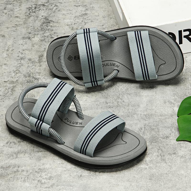 Women’s Sandals Slides Roman Sandals for Men Outdoor Beach Casual Black Flats Shoes Over Sized Grey Hollow Open Toe Summer Shoes for Girl 36-45