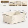 Multi-Purpose Plastic Storage Basket for Snacks, Toys, and Kitchen Items