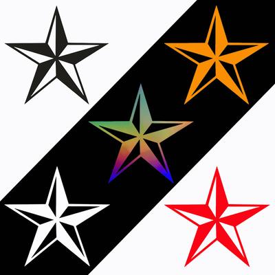 Navy and Army Pentagram Car Sticker Auto Body Bumper Windows Motorcycle Laptop Walls Vinyl Film Decal Car Tuning Accessories