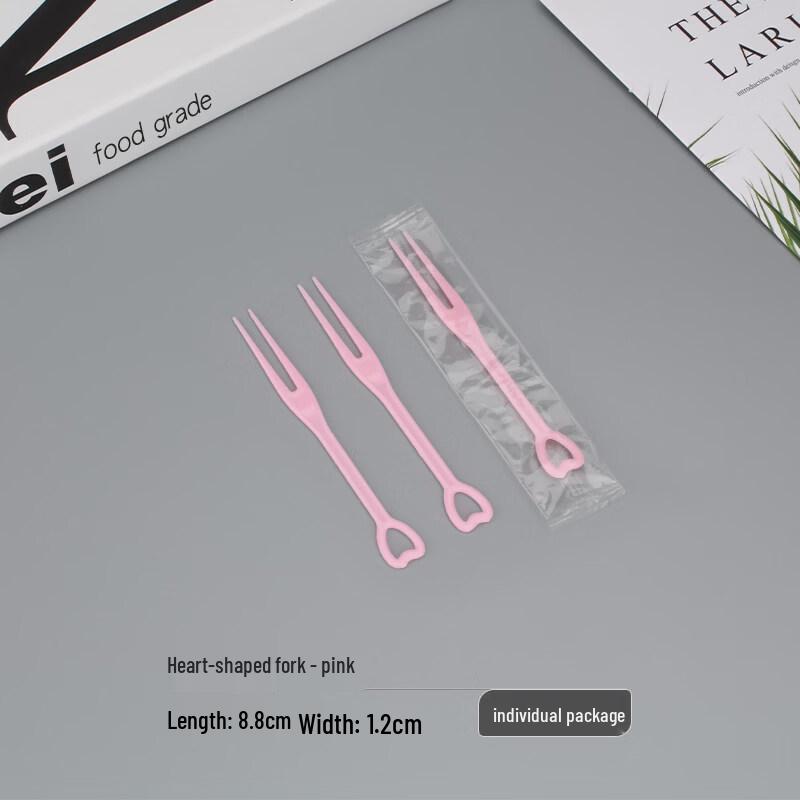 ZISIZ Individually Wrapped Plastic Fruit Forks