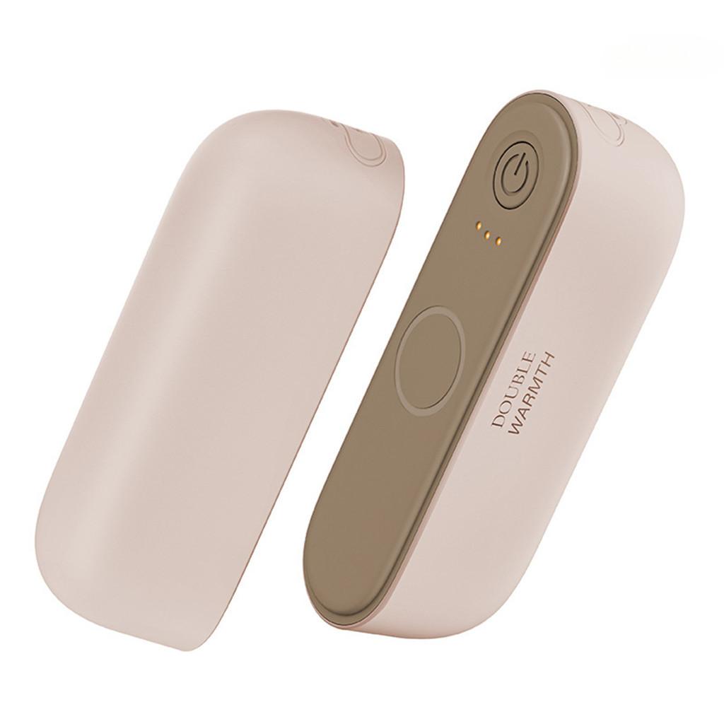 Portable Dual-Palm Rechargeable Magnets Hand Warmers USB Powered Lightweight Double Hand Warmer