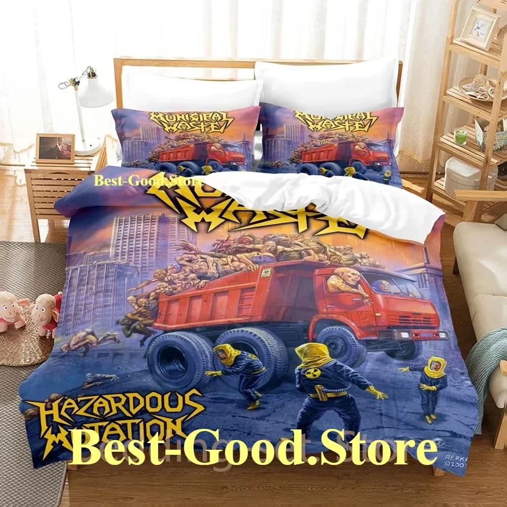 Municipal Waste Bedding Set Single Twin Printed Bed Set With Pillowcase Bed Duvet Cover Soft Single Double Queen Super King Size