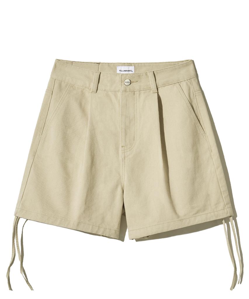 FILLUMINATE (W) Cotton String Shorts - Beige