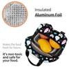Pattern Insulated Lunch Bag for School Office Halloween Cat Skull Leakproof Cooler Thermal Bento Box Women Children