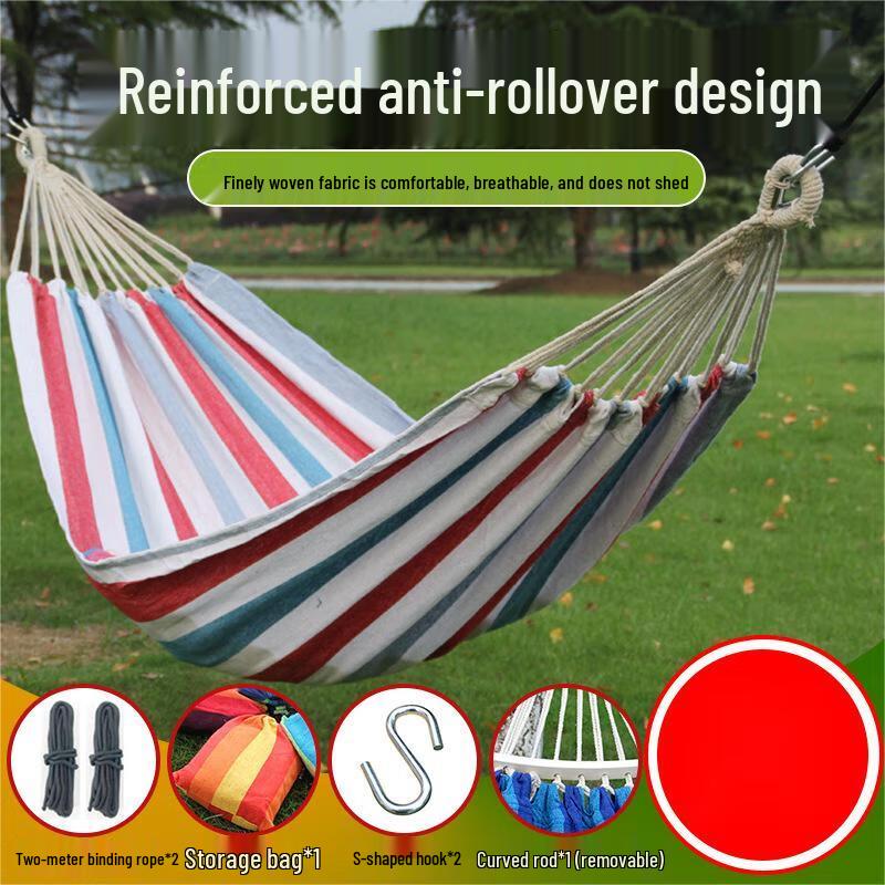 OEING Outdoor Double Canvas Hammock