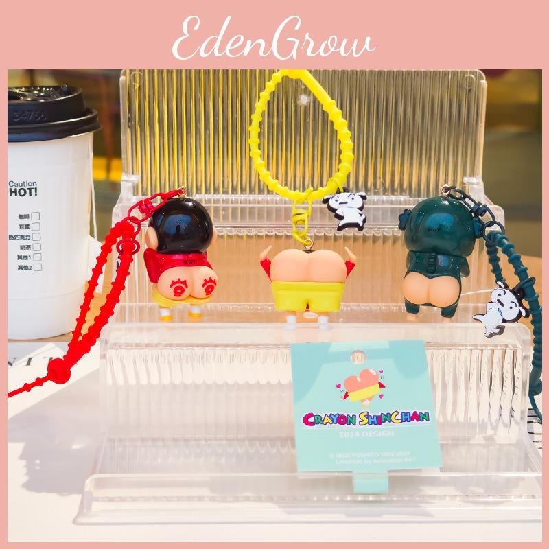 Crayon Eyecatching Shinchan Keychain With Diverse And Whimsical Poking Characters Butt