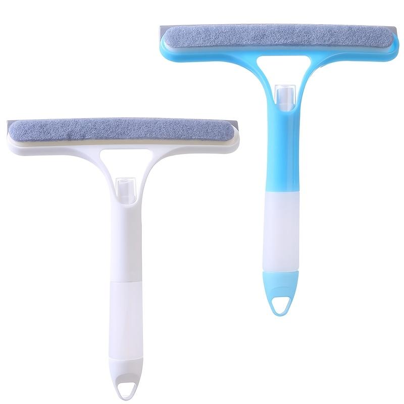 3-in-1 Multifunctional Glass Cleaning Tool with Sprayer, Plastic, for Kitchen, Toilet - Efficient Mirror and Window Scraper