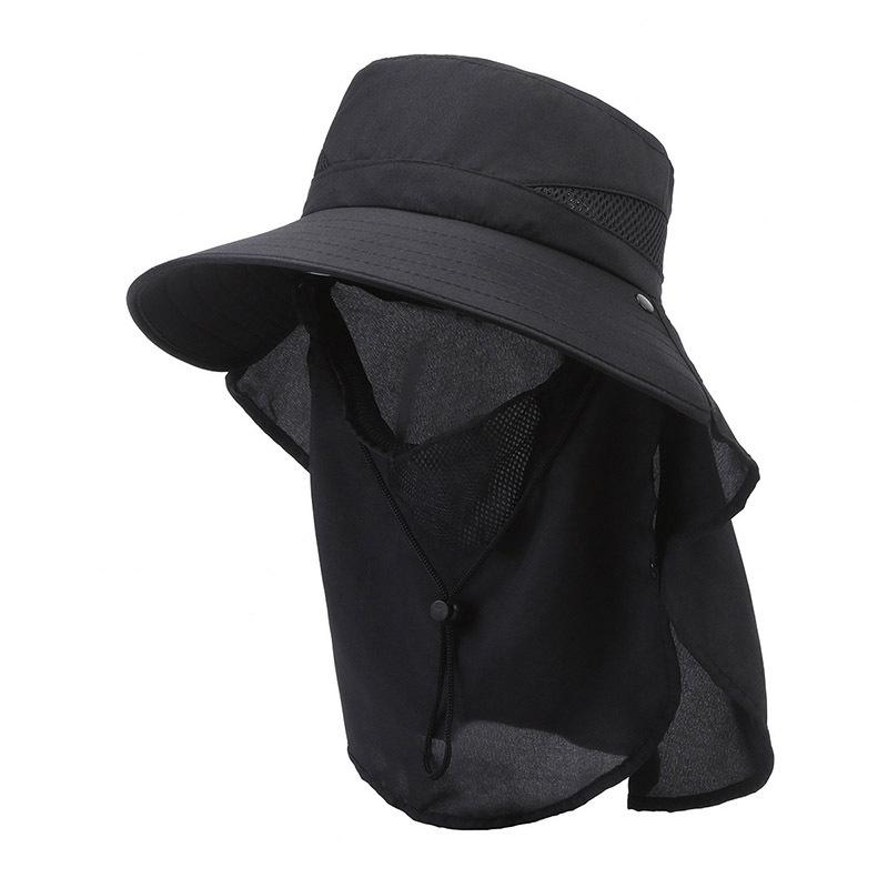 Hat Men's Outdoor Mountaineering Sunshade Fisherman Hat Summer Big Brim Breathable Sunscreen Fishing Hat
