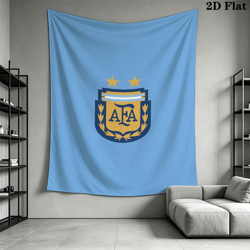 Argentina national football Wall Tapestry Aesthetic Wall Hanging Printed Fabric Blanket Decorative Tapestries for Bedroom Living Room Home Decor