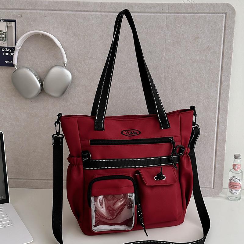 Tutorial Bag Tutorial Bag Girls Elementary School Students Junior High School Students Tote Bag Canvas One-shoulder Crossbody Bag