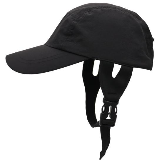 Unisex Sun Hat with Adjustable Buckle Solid Color Sun Protection Caps with Wide Brim Anti-UV Caps for Camping Hiking