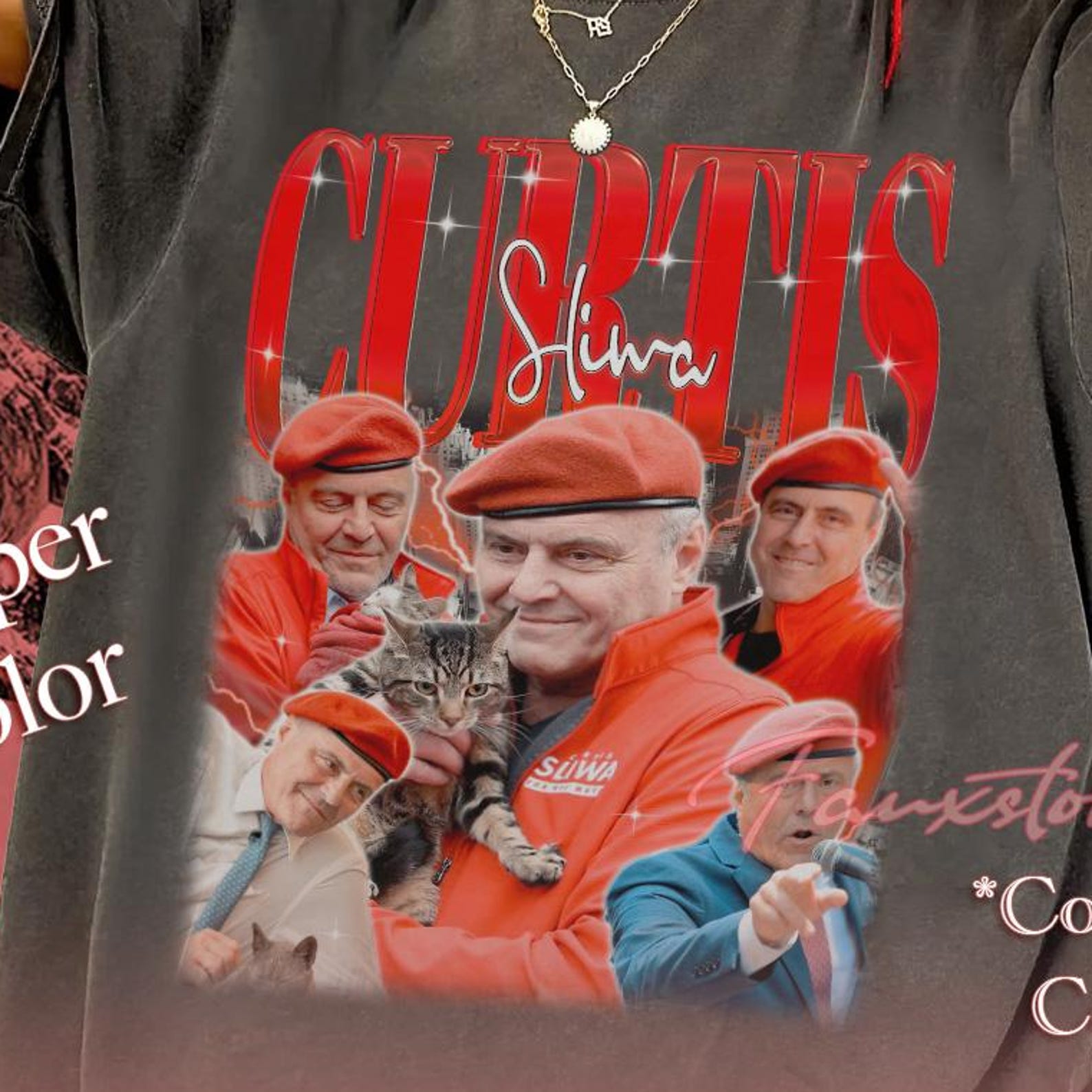 Curtis Sliwa Graphic Tee – 100% Cotton Comfort Colors Shirt 3XL