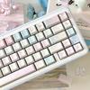 Cherry Pbt High-Powder Blue Thermal Sublimation Keycaps For Aula Keyboard 2.25/2.75U Space Bar Alice Layout Keycaps