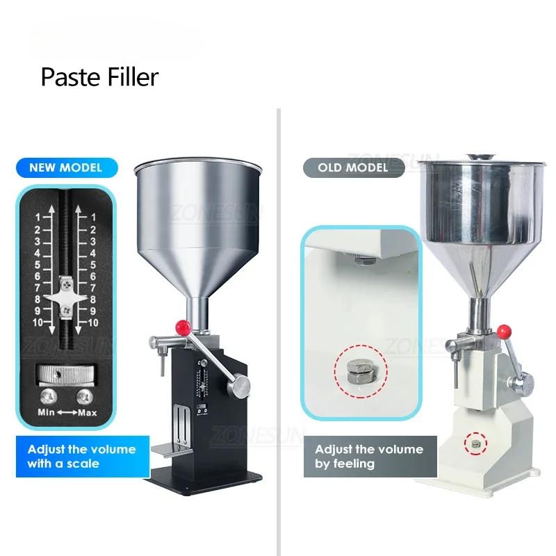 Manual Liquid Paste Bottle Filler Cosmetic Cream Pasta Sauce Peanut Butter Food Packaging Equipment Honey Filling Machine