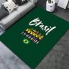Brazil National Football Team Carpet Rug for Living Room Bedroom Home Sofa Decoration,Kids play Non-slip Floor Mat