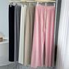 Pantaloni Casual Eleganti in Maglia di Cashmere Morbidi a Gamba Dritta Pantaloni a Gamba Larga di Lana Streetwear Moda High Street Pantaloni Femminili