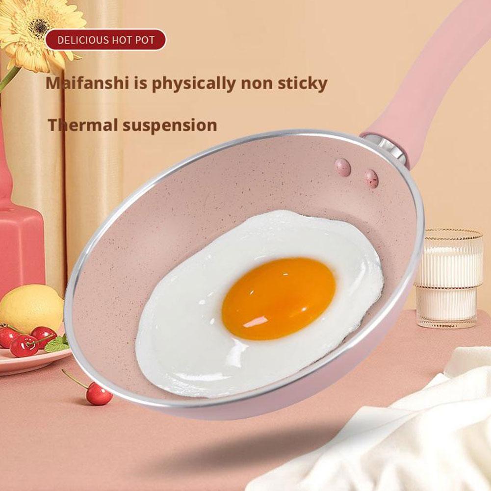 Egg Frying Pan Medical Stone Non-stick Frying Pan Bao Complementary Food Pot Breakfast Pot Cooker Cookware Kitchen Supplies