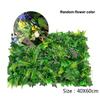 40x60cm Artificial Plant Mat Green Grass Square Plastic Simulation Lawn DIY Wall Panel With Small Flower Home Wall Decoration
