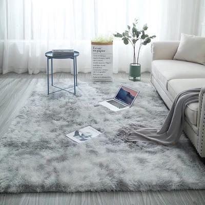 Oversied Fluffy Rug Tie-Dye Art Carpet Floor Bedroom Mat Gradient Color Fluffy Area Rug Living Room Carpet Hallway Mat Home Decoration