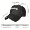 Limp Bizkit Snapback Baseball Cap - Breathable lightweight, black with white logo and fishbone design, machine washable outdoor